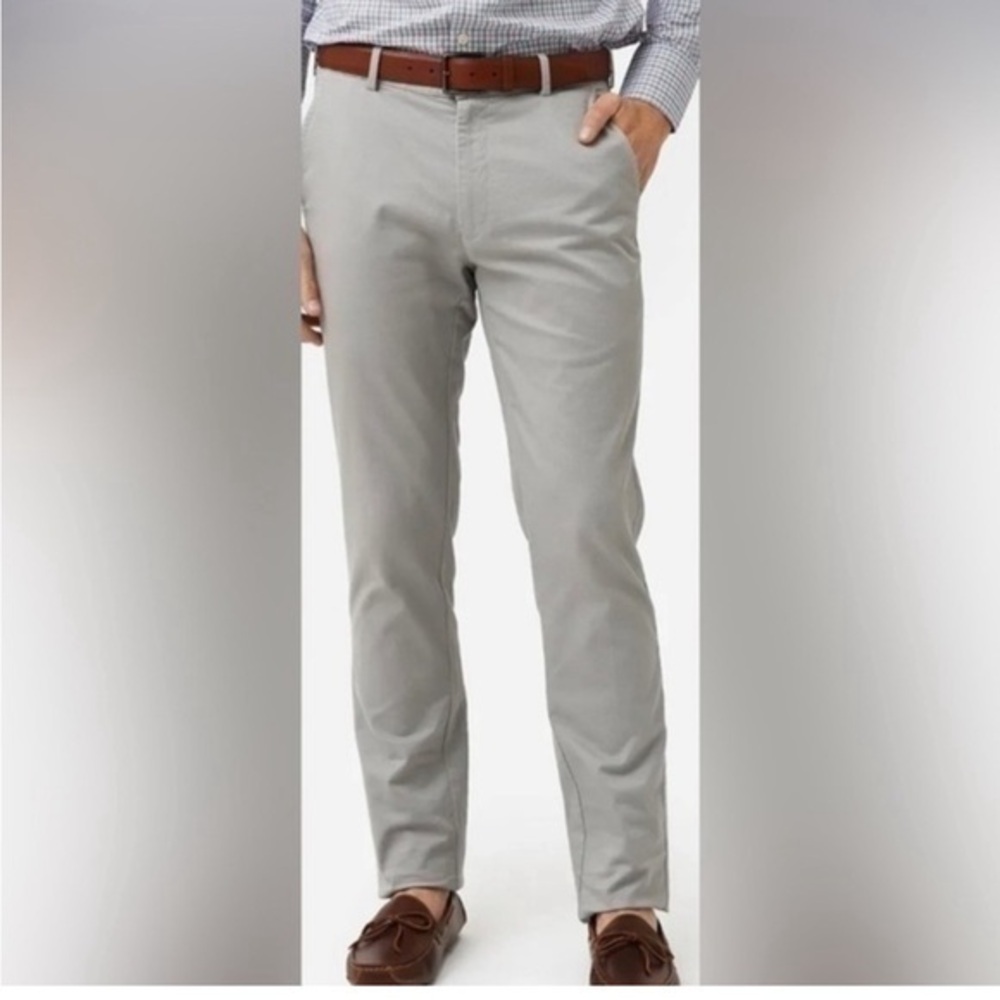 New Peter Millar Mountain Twill Trousers Pants, NWT - Men’s 33 x 36  Mtn. Gray